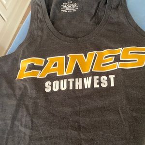 Baseball tank - women’s cut; Canes Southwest